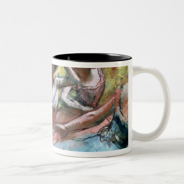 Caneca De Café Em Dois Tons Edgar Degas | quatro bailarinas no palco (Direita)