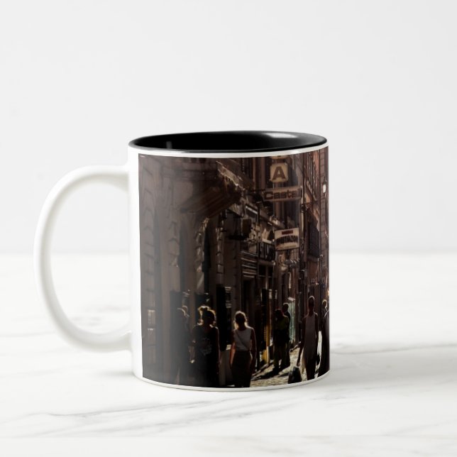Caneca De Café Em Dois Tons Edifícios de Nápoles (Nápoles) (Esquerda)