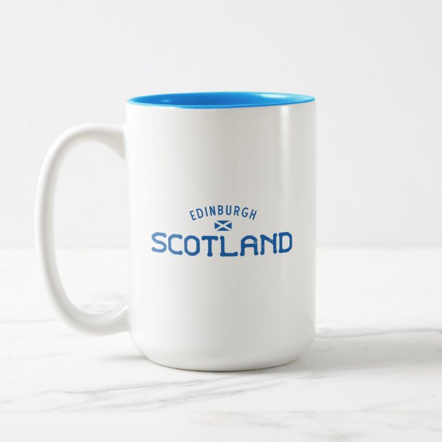 Caneca De Café Em Dois Tons Edinburgh - Escócia (Esquerda)