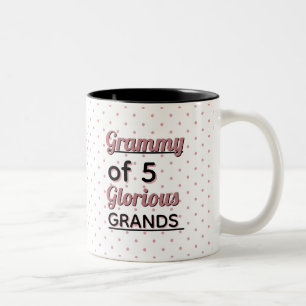 Caneca De Café Em Dois Tons Edite o Número! Faça dela sua avó especial
