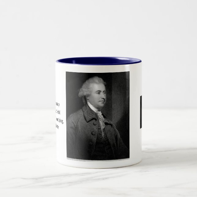 Caneca De Café Em Dois Tons Edmund Burke (Centro)