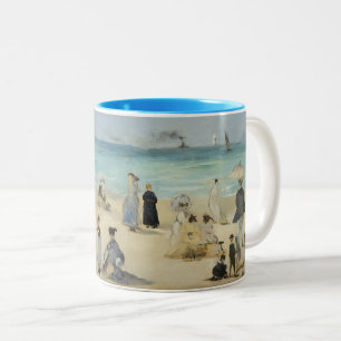 Caneca De Café Em Dois Tons Edouard Manet - Na Praia, Boulogne-sur-Mer