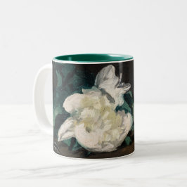 Caneca De Café Em Dois Tons Edouard Manet - Ramo de Camponeses Brancos, Secado