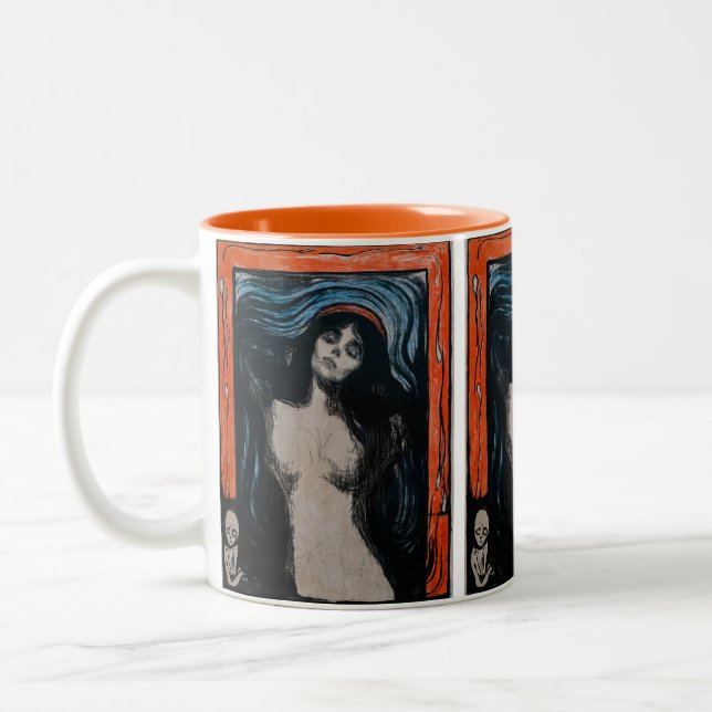Caneca De Café Em Dois Tons Edvard Munch - Madona Litografia (Esquerda)