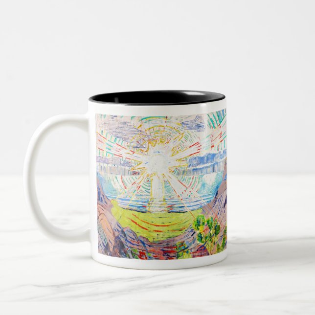 Caneca De Café Em Dois Tons Edvard Munch, O Sol (Esquerda)