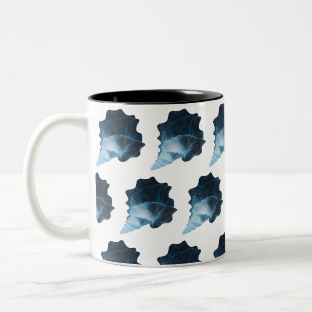 Caneca De Café Em Dois Tons Eethal Seashell Vetor Design (Esquerda)