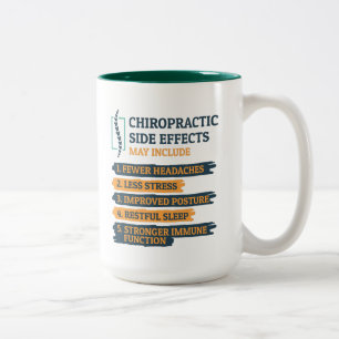 Caneca De Café Em Dois Tons Efeitos Colaterais da Quiropraxia Quiropraxista En