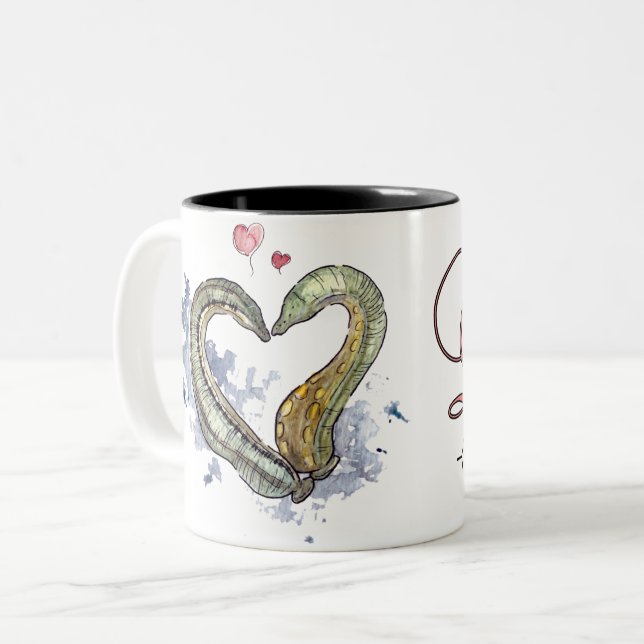 Caneca De Café Em Dois Tons Egelliebe a taça! (Frente Esquerda)