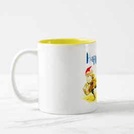 Caneca De Café Em Dois Tons Egg Theif Vintage Funny Jenny Nyström Páscoa