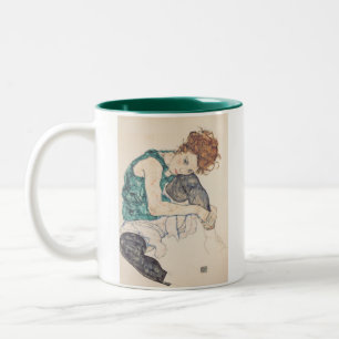 CANECA DE CAFÉ EM DOIS TONS EGON SCHIELE