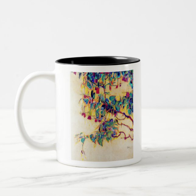 Caneca De Café Em Dois Tons Egon Schiele Sonnenbaum (Esquerda)