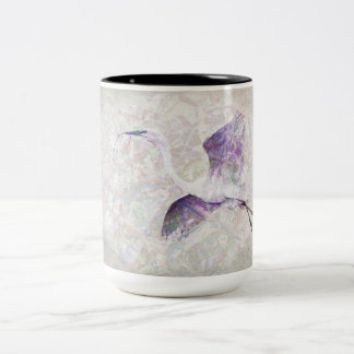 Caneca De Café Em Dois Tons Egret de excelente no voo Mug de Café de Dois Tons