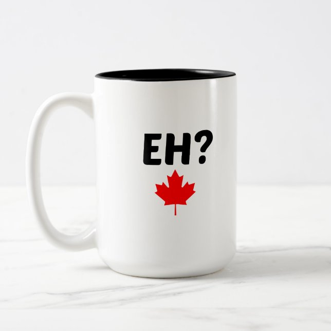 CANECA DE CAFÉ EM DOIS TONS EH CANADÁ MAPPLE LEAF (Esquerda)