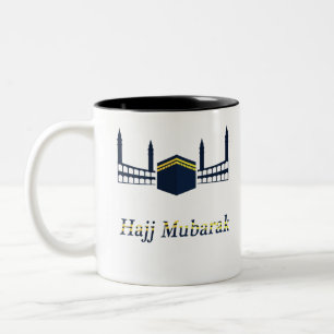 Caneca De Café Em Dois Tons eid adha mubarak para todos os muçulmanos do mund