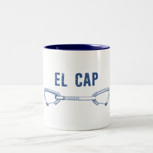 Caneca De Café Em Dois Tons El Capitan Subindo QuickDrabing