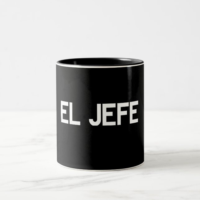 Caneca De Café Em Dois Tons EL Jefe (Centro)