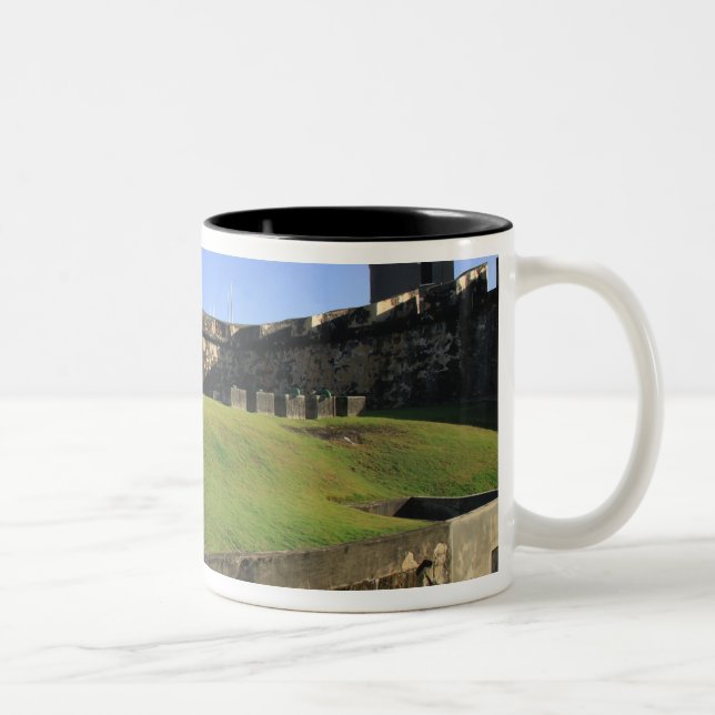 Caneca De Café Em Dois Tons El Morro, Castelo de San Felipe, Ponte levadiça, f (Direita)