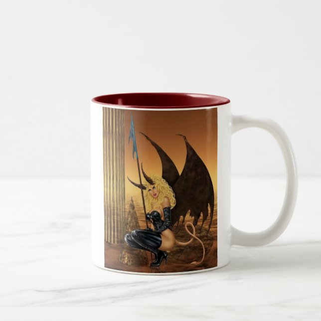 Caneca De Café Em Dois Tons Ela diabo (Direita)