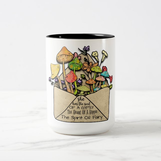 Caneca De Café Em Dois Tons Ela Tem A Alma De Um Cigarro (Centro)
