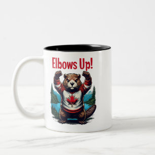 Caneca De Café Em Dois Tons Elbows Up Canadá