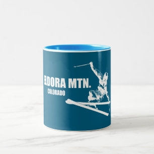 Caneca De Café Em Dois Tons Eldora Mountain Colorado Skier