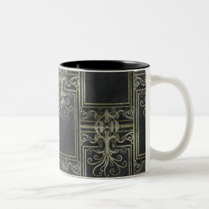 Caneca De Café Em Dois Tons Eldrich Mug Black e Dourado