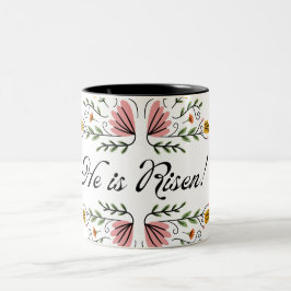 Caneca De Café Em Dois Tons Ele é Risen Páscoa