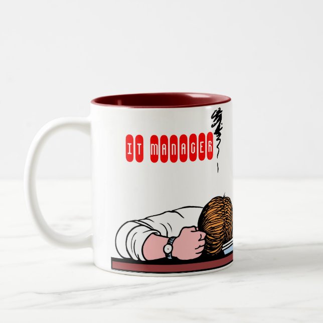 CANECA DE CAFÉ EM DOIS TONS ELE GERENTE (Esquerda)