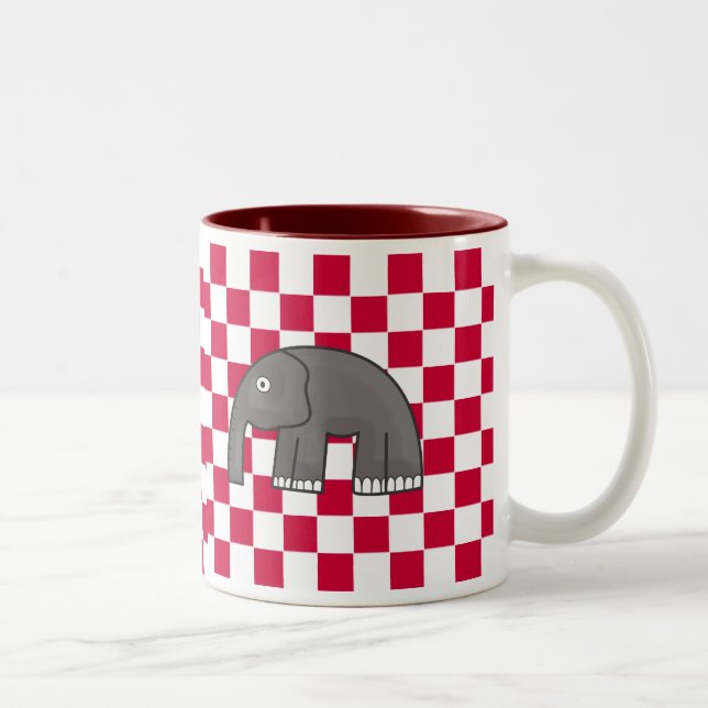 Caneca De Café Em Dois Tons elefante (Direita)