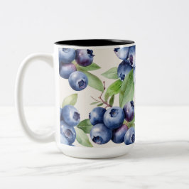 Caneca De Café Em Dois Tons Elegância de Amoranho de Aquarela