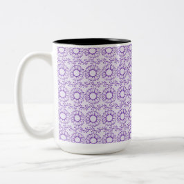 Caneca De Café Em Dois Tons Elegância dos Girassóis