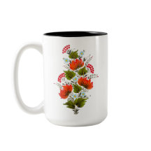 Elegante Buquê Floral Arte Folclórica