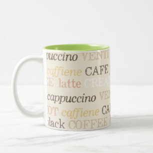 Caneca De Café Em Dois Tons Elegante Coffee Bistro Mug