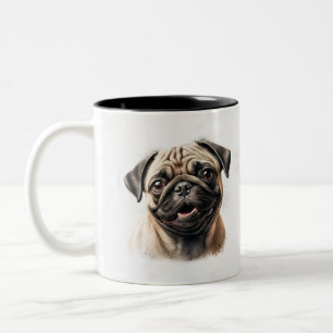 Caneca De Café Em Dois Tons Elegante Moderno Simples Pet Simples Moderno Legal