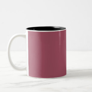 Caneca De Café Em Dois Tons Elegante Travesseiro Rosa Empoeirado