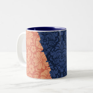 Caneca De Café Em Dois Tons Elementos Ornamentais de luxo