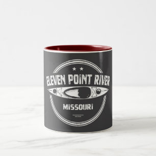 Caneca De Café Em Dois Tons Eleven Point River Missouri Kayaking
