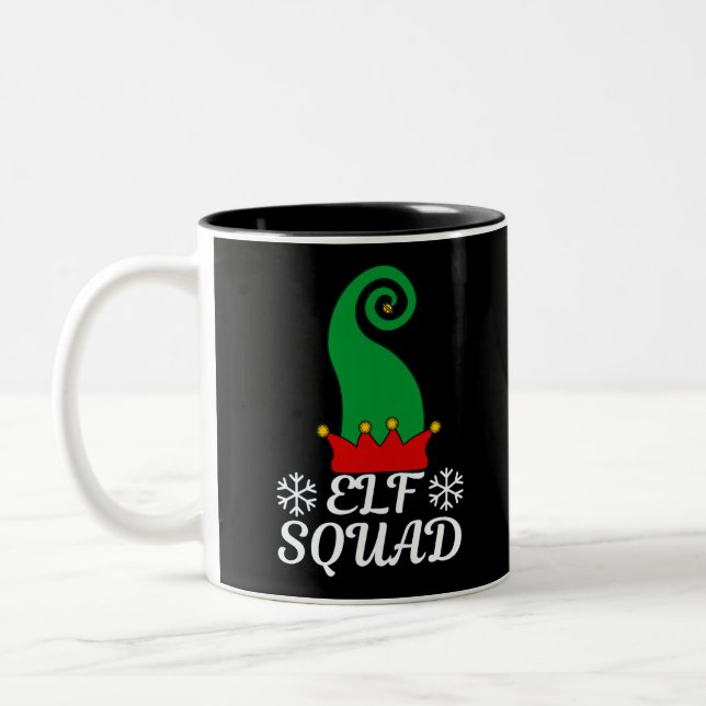 Caneca De Café Em Dois Tons Elf Squad (Esquerda)