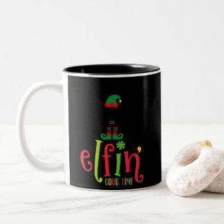 Caneca De Café Em Dois Tons Elfin Good Time