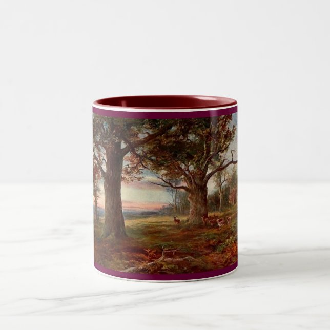 Caneca De Café Em Dois Tons Em--Borda--Sherwood-Floresta (Centro)