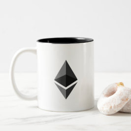 Caneca De Café Em Dois Tons Em cripto nós confiamos a caneca de Ethereum