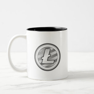 Caneca De Café Em Dois Tons Em cripto nós confiamos a caneca de Litecoin