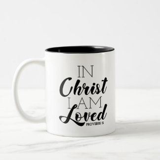 Caneca De Café Em Dois Tons Em Cristo, Adorei Que A Escritura Promessa Cristã