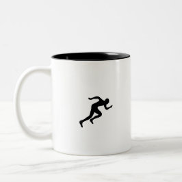 Caneca De Café Em Dois Tons Em execução