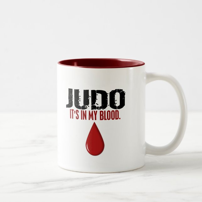 Caneca De Café Em Dois Tons Em meu JUDO do sangue (Direita)