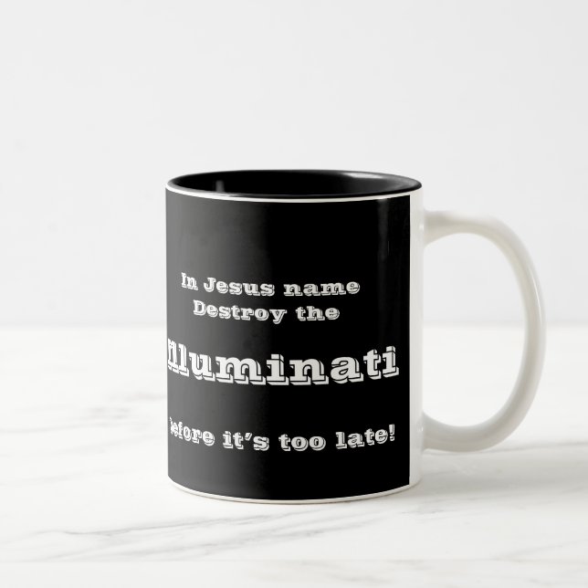 Caneca De Café Em Dois Tons Em nome de Jesus (Direita)