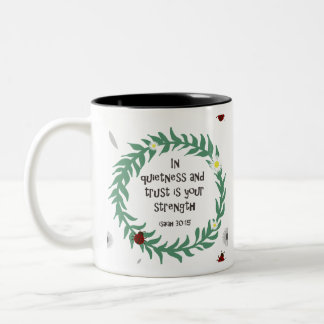 Caneca De Café Em Dois Tons Em silêncio e confiança