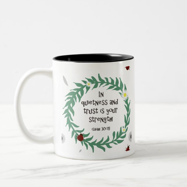 Caneca De Café Em Dois Tons Em silêncio e confiança (Esquerda)