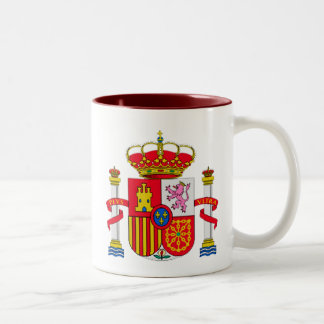 Caneca De Café Em Dois Tons Emblema da espanha