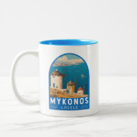 Emblema de Viagem de Grécia do Mykonos